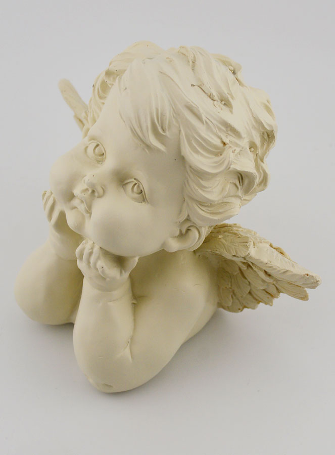 Statue Ange-Gardien Souffleur - 13 cm (pic 3)