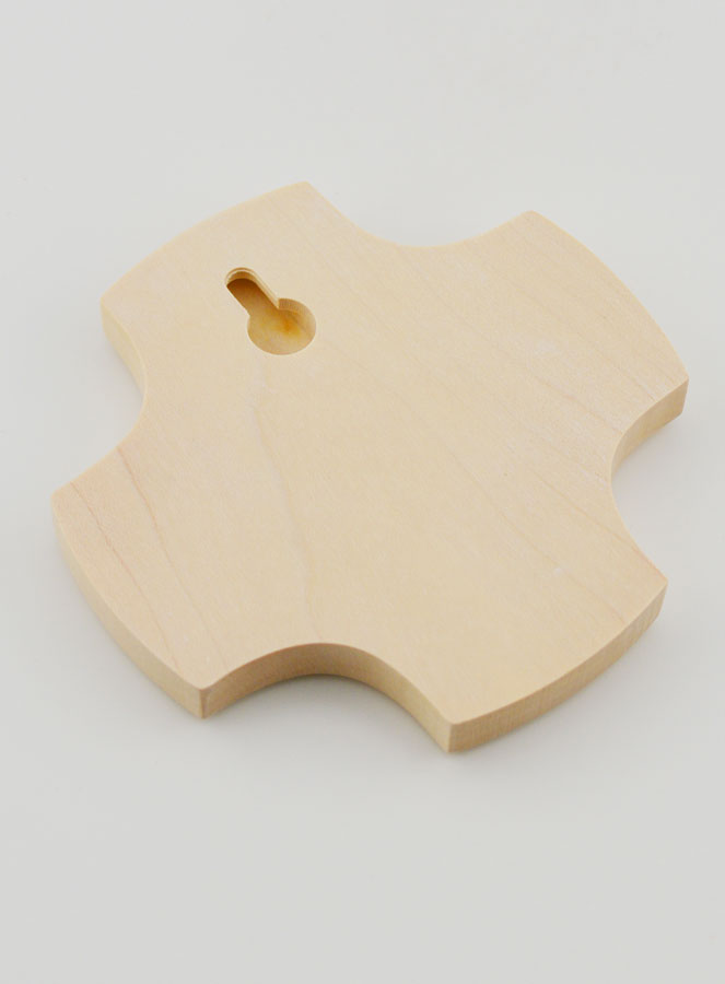 Croix Enfant en Bois - Poisson Chrétien Ichtus (pic 4)