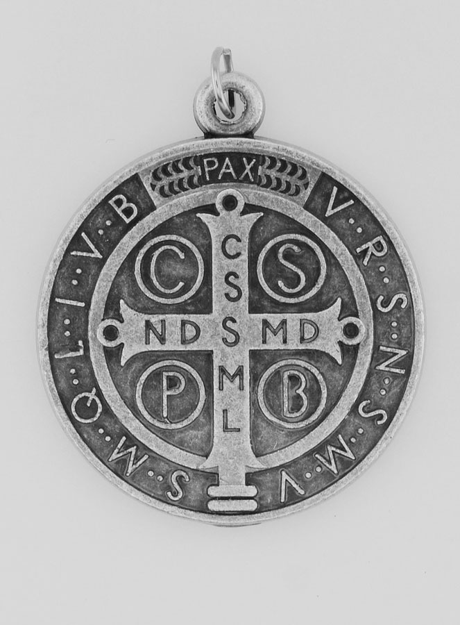 Médaille de Saint Benoît en Métal - 3,6 cm (pic 4)