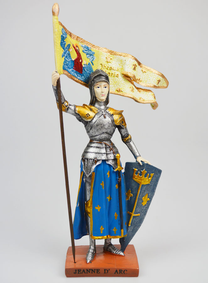 Statue Sainte Jeanne d'Arc Polychromée - 20 cm (pic 1)