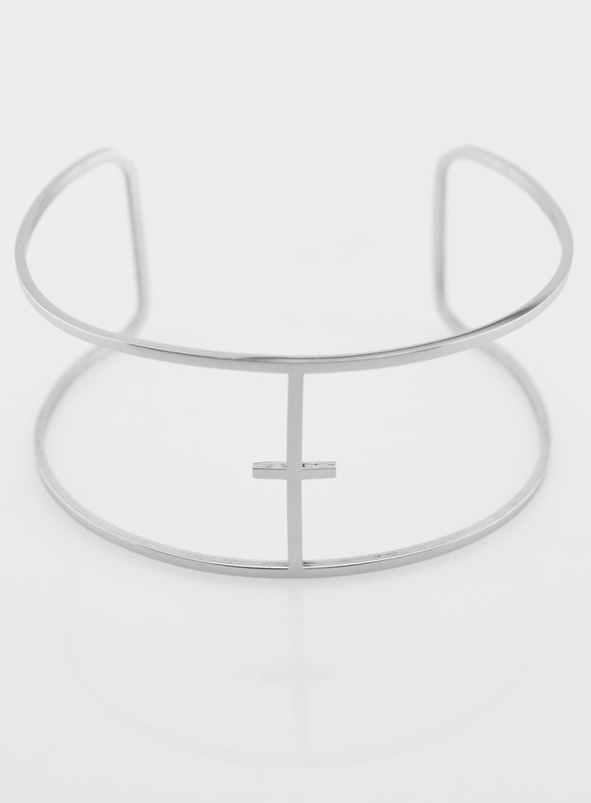 Bracelet Jonc Religieux Croix Fashion Mode (pic 1)