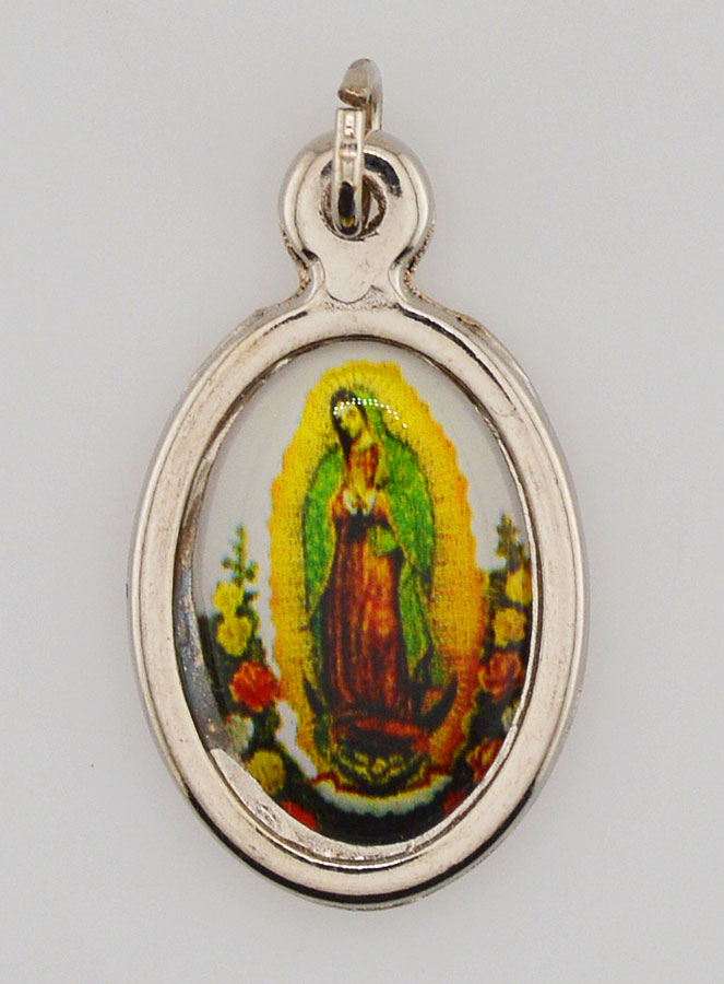 Médaille Notre Dame de Guadalupe Argentée - 22 mm (pic 1)