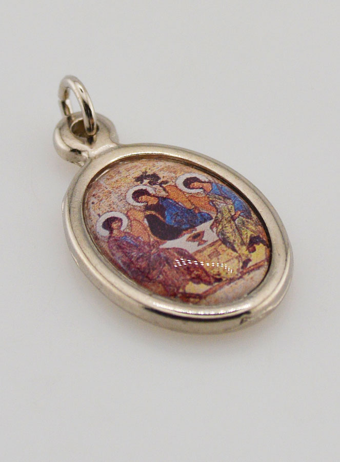 Médaille Sainte Trinité Argentée - 22 mm (pic 3)