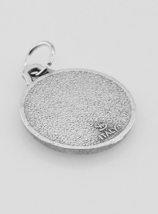Médaille Saint Expédit en Métal Argenté - 16 mm (pic 4)