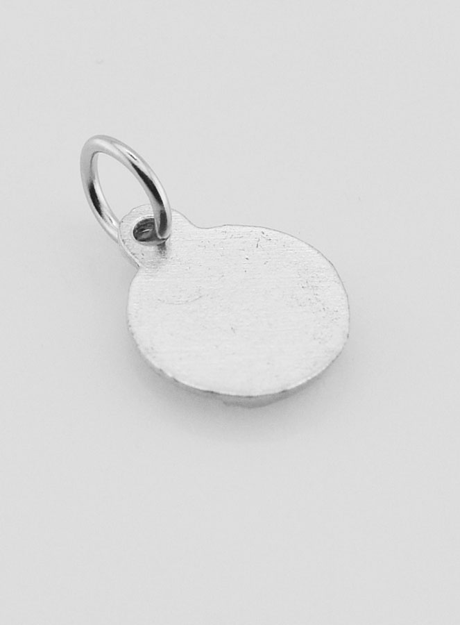 Médaille Sainte Anne en Métal Argenté - 10 mm (pic 4)