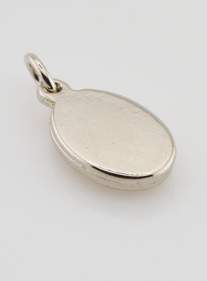 Médaille Saint Padre Pio Argentée - 14 mm (pic 4)
