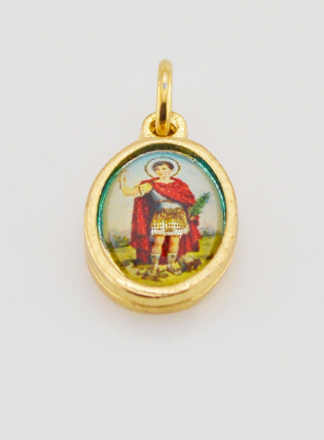 Médaille Saint Expédit Dorée - 14 mm (pic 2)