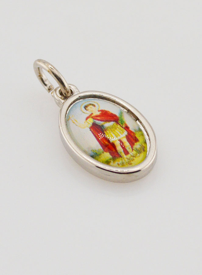 Médaille Saint Expédit Argentée - 14 mm (pic 3)