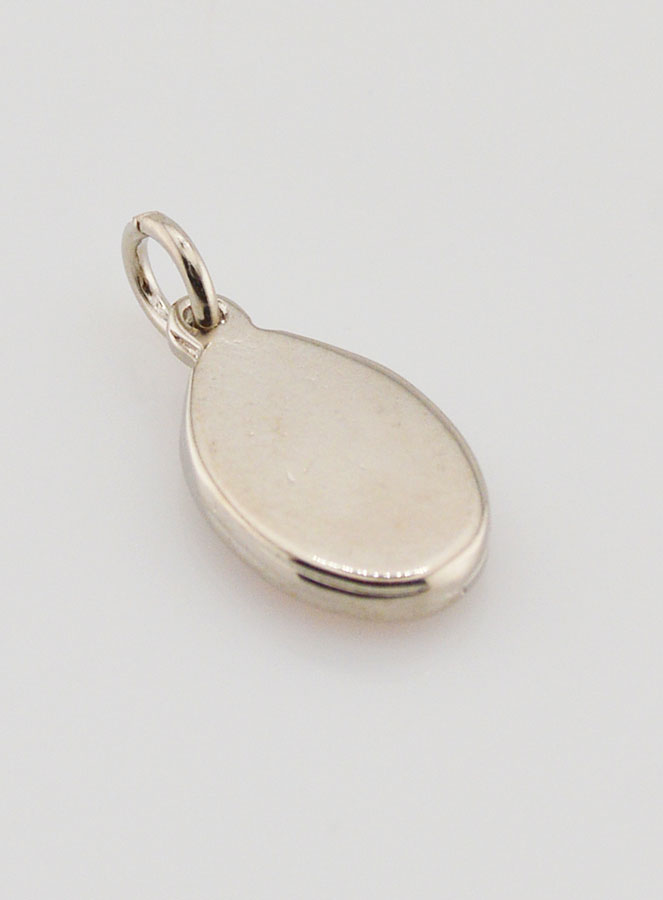 Médaille Sacré-Coeur de Jésus Argentée - 14 mm (pic 4)