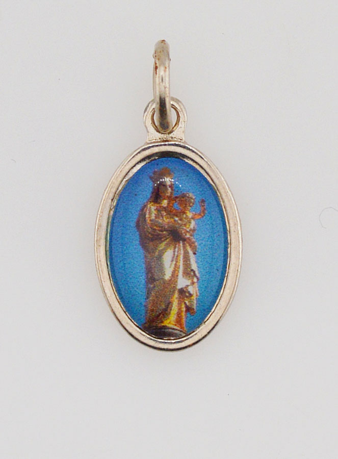 Médaille Notre Dame de la Garde - Marseille Argentée - 14 mm (pic 1)