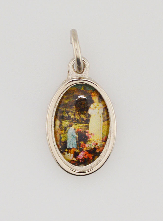 Médaille Notre Dame de la Salette Argentée - 14 mm (pic 1)