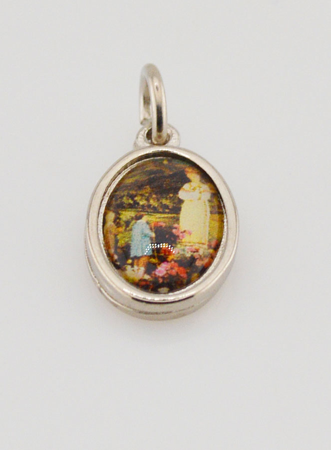 Médaille Notre Dame de la Salette Argentée - 14 mm (pic 2)