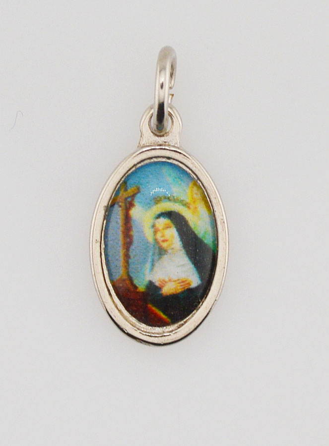 Médaille Sainte Rita de Cascia Argentée - 14 mm (pic 1)