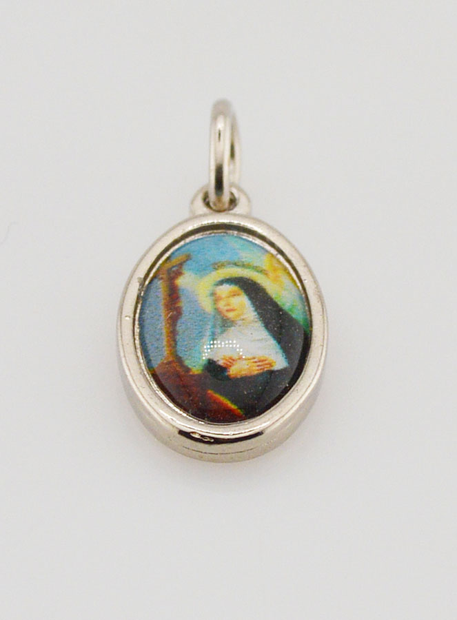 Médaille Sainte Rita de Cascia Argentée - 14 mm (pic 2)