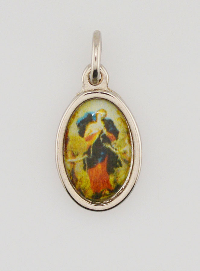 Médaille Vierge Marie qui Défait les Noeuds Argentée - 14 mm (pic 1)