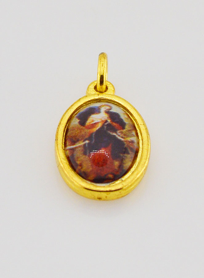 Médaille Vierge Marie qui Défait les Noeuds Dorée - 14 mm (pic 2)