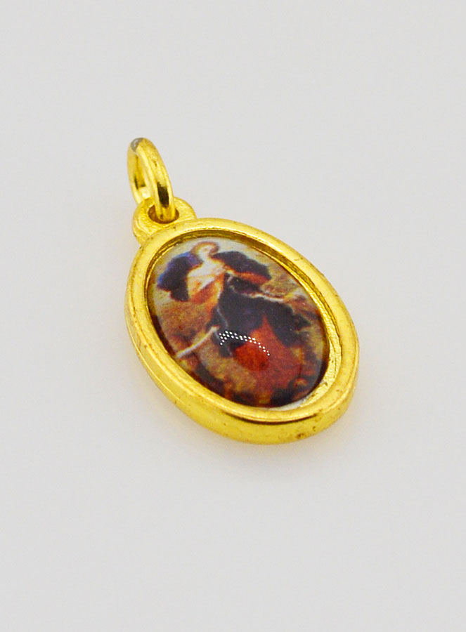 Médaille Vierge Marie qui Défait les Noeuds Dorée - 14 mm (pic 3)