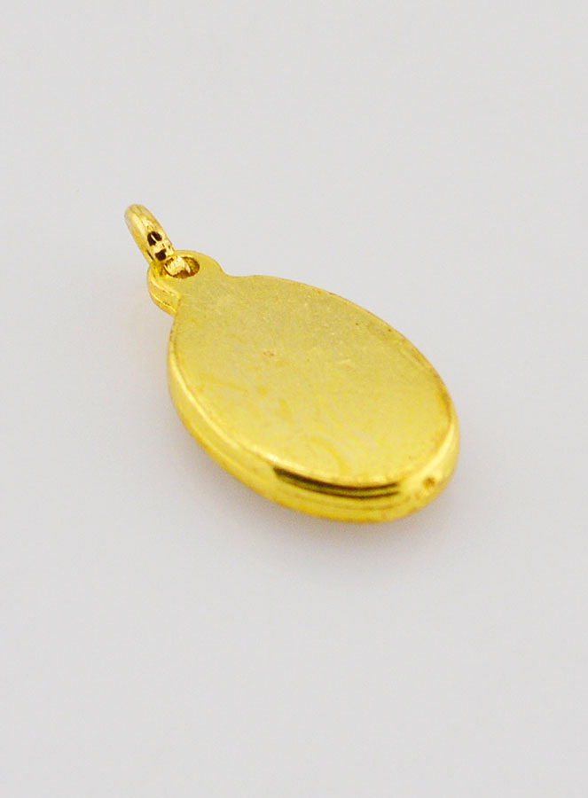 Médaille Vierge Marie qui Défait les Noeuds Dorée - 14 mm (pic 4)