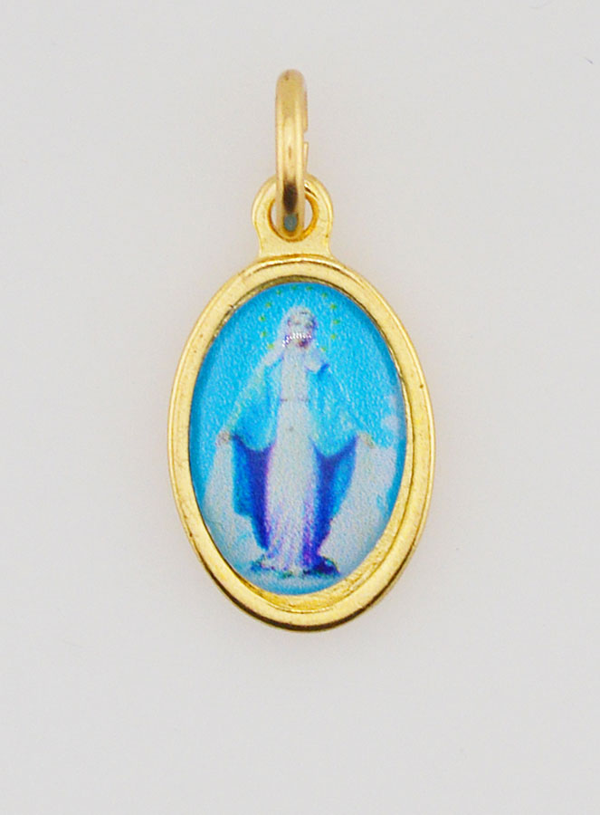 Médaille Vierge Miraculeuse Médaille Miraculeuse Dorée - 14 mm (pic 1)