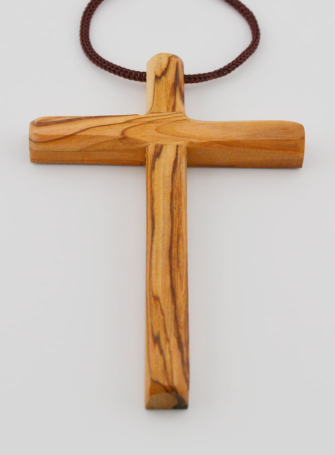 Croix d'Aube de Première Communion en Bois d'Olivier 10 cm (pic 2)