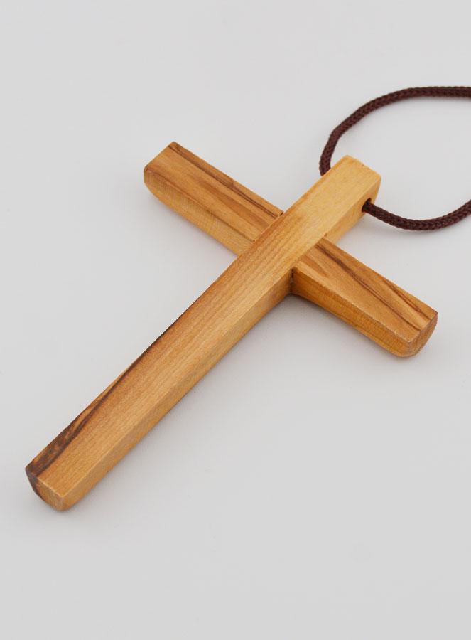 Croix d'Aube de Première Communion en Bois d'Olivier 10 cm (pic 4)