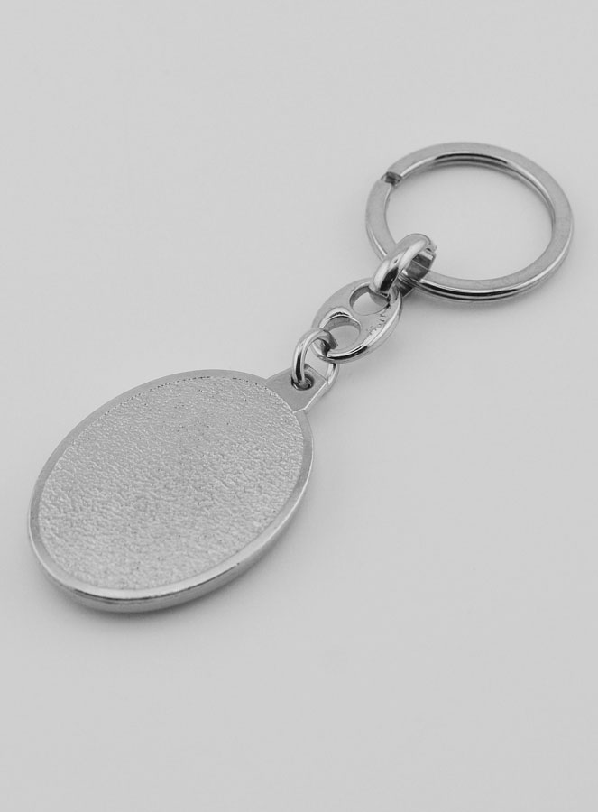 Porte-Clés de Saint Christophe Argenté - 40 mm (pic 4)