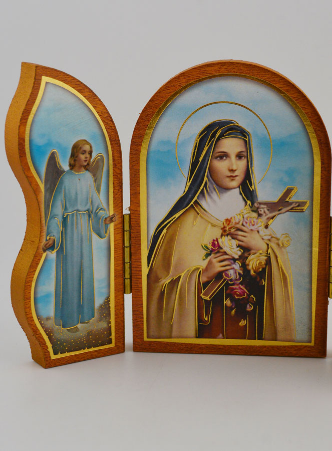 Icône Triptyque Sainte Thérèse de Lisieux - 12 cm (pic 4)