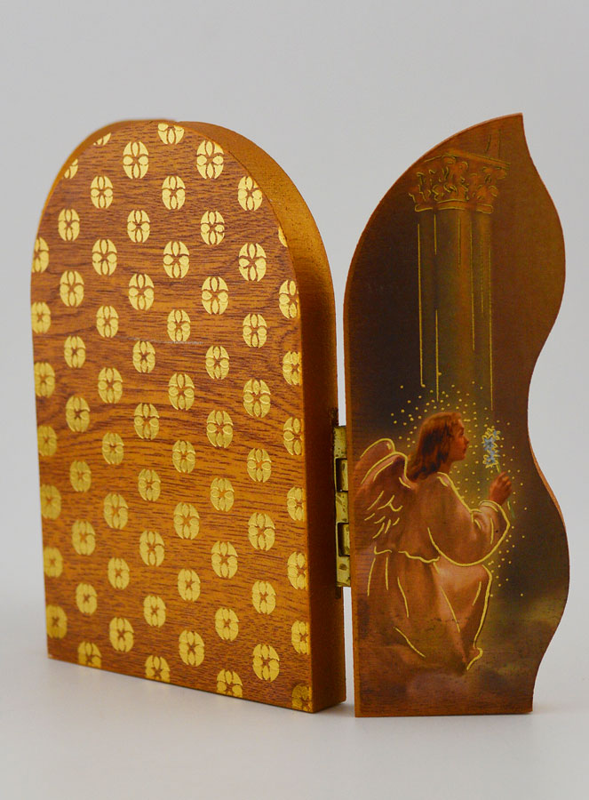 Icône Triptyque Sainte Rita de Cascia - 12 cm (pic 3)
