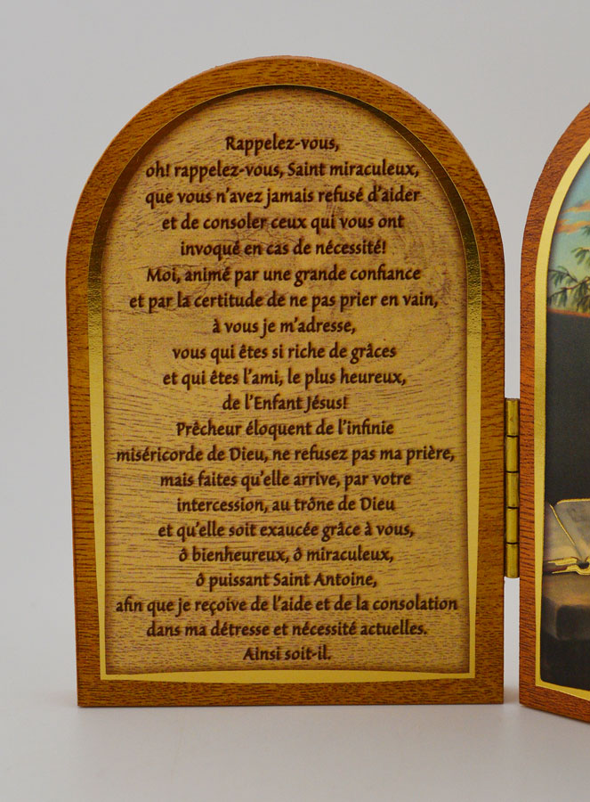 Icône Diptyque Saint Antoine de Padoue + Prière (pic 4)