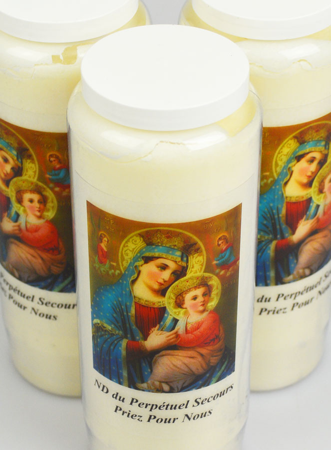 Lot de 3 Bougies de Neuvaine à Notre Dame du Perpétuel Secours (pic 4)