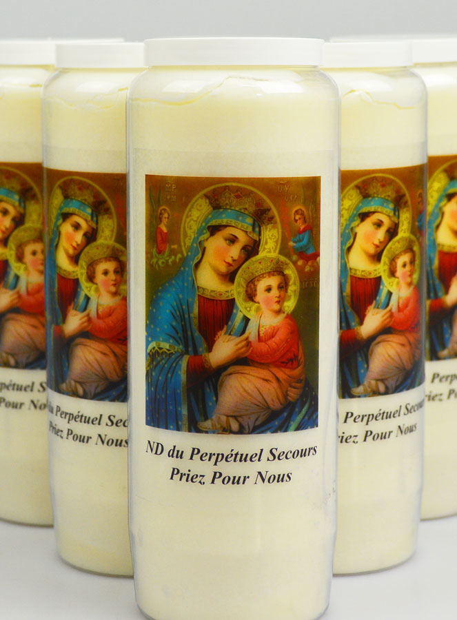 Lot de 6 Bougies de Neuvaine à Notre Dame du Perpétuel Secours (pic 3)