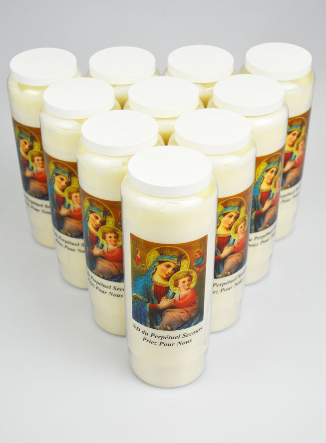 Lot de 10 Bougies de Neuvaine à Notre Dame du Perpétuel Secours (pic 2)
