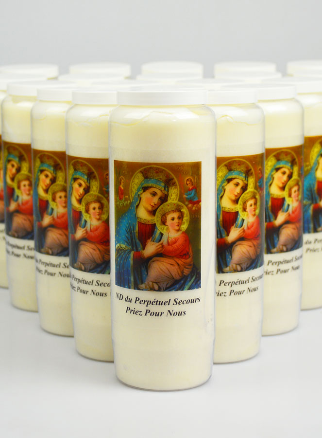 Lot de 20 Bougies de Neuvaine à Notre Dame du Perpétuel Secours (pic 3)