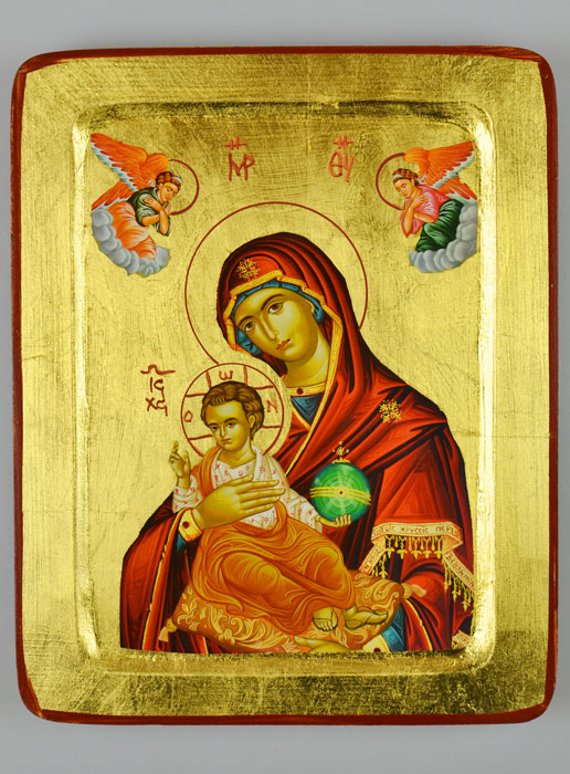 Icône Byzantine Notre Dame des Miracles - 22 cm (pic 1)