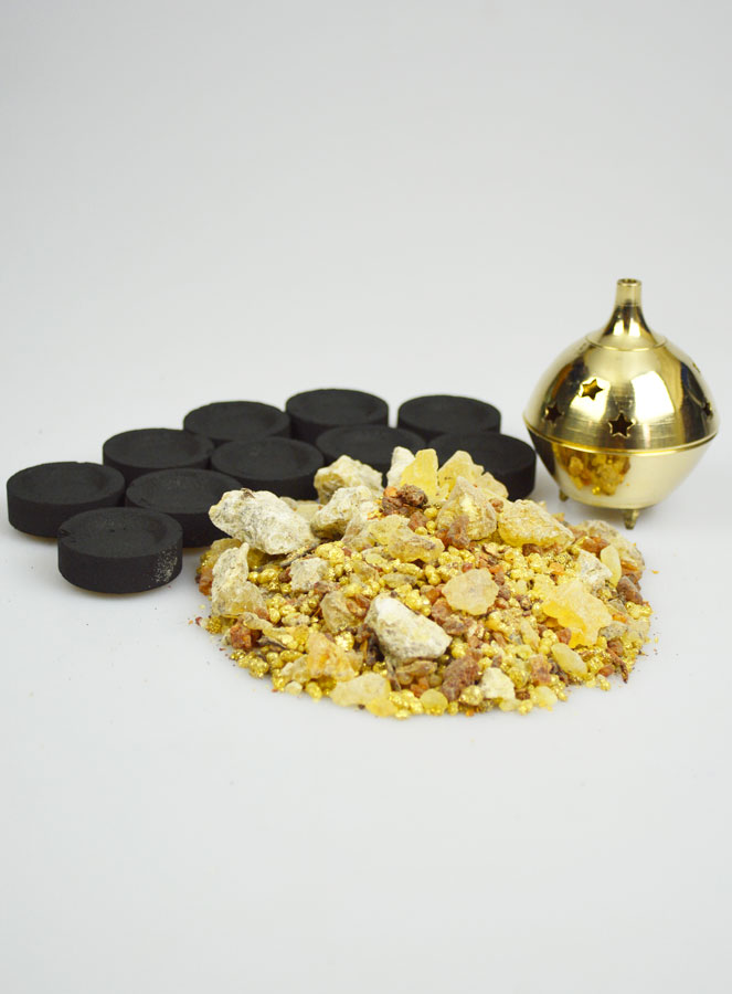 Coffret Encens Rois Mages + Charbon + Brûle-encens (pic 1)
