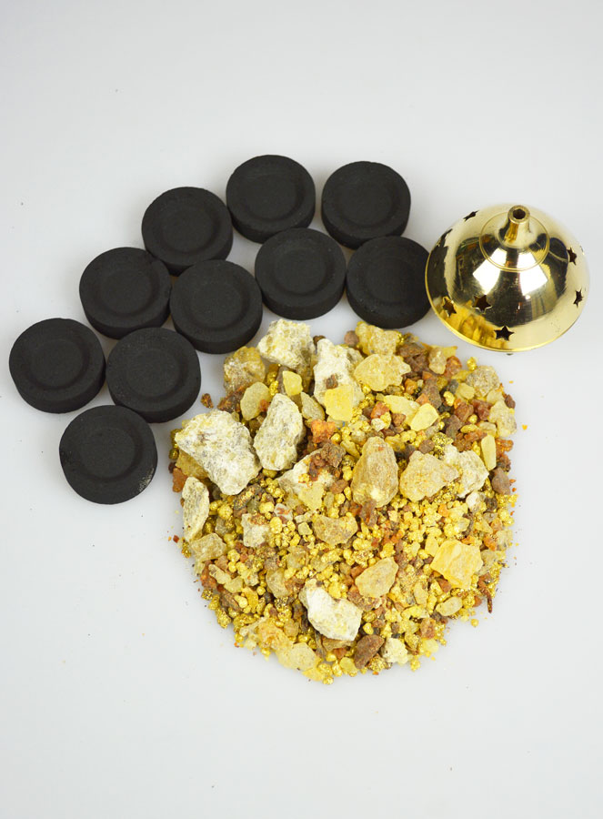 Coffret Encens Rois Mages + Charbon + Brûle-encens (pic 2)