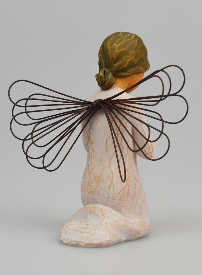 Ange Willow Tree - Ange de la Prière (Angel of Prayer) - 14 cm (pic 4)