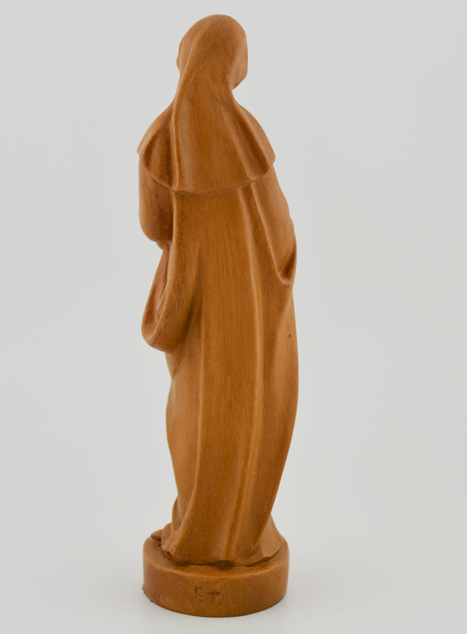 Statue Vierge Marie à l'Enfant Jésus - Renaissance - Ton Bois - 16 cm (pic 4)