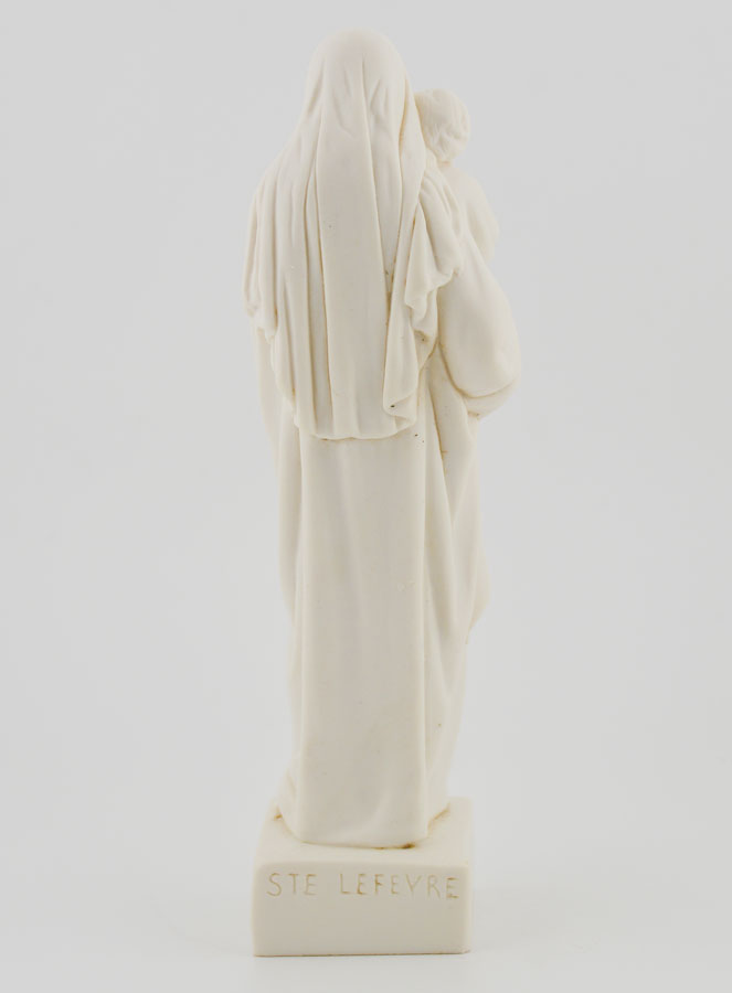 Statue Sainte Vierge Marie à l'Enfant Jésus - Ton Ivoire - 16 cm (pic 4)