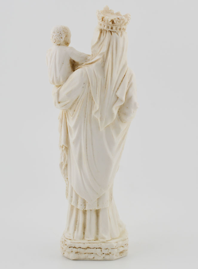 Statue Notre Dame de Paris - Ton Ivoire - 14 cm (pic 4)