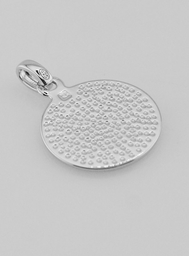 Médaille Saint Christophe en Argent Massif - 17 mm (pic 4)