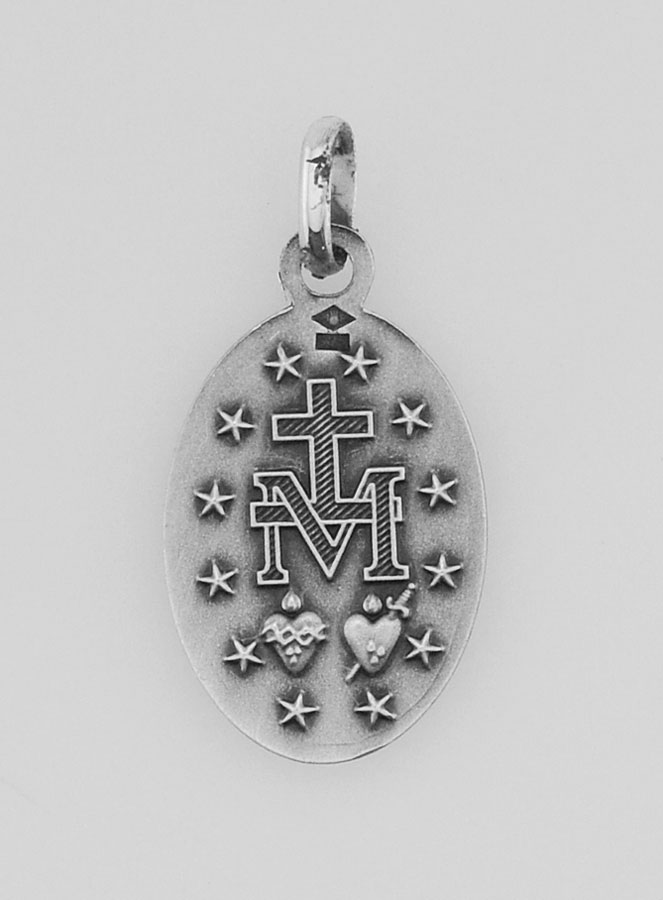 Médaille Miraculeuse en Argent Massif - 17 mm (pic 4)