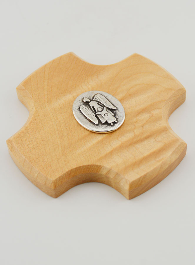 Croix Enfant en Bois d'Erable - Mon Ange Protecteur (pic 3)