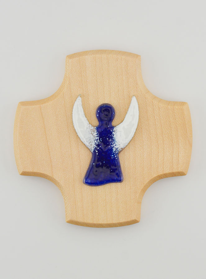 Croix Enfant en Bois d'Erable - Ange-Gardien de Victoire (pic 1)