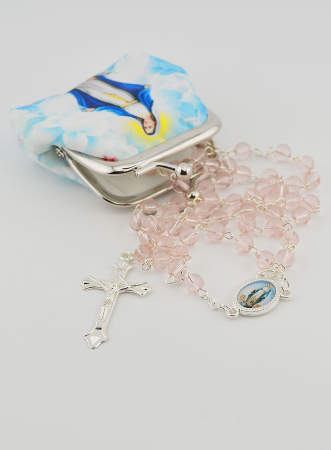 Chapelet de la Vierge Miraculeuse en Perles et sa Pochette (pic 4)