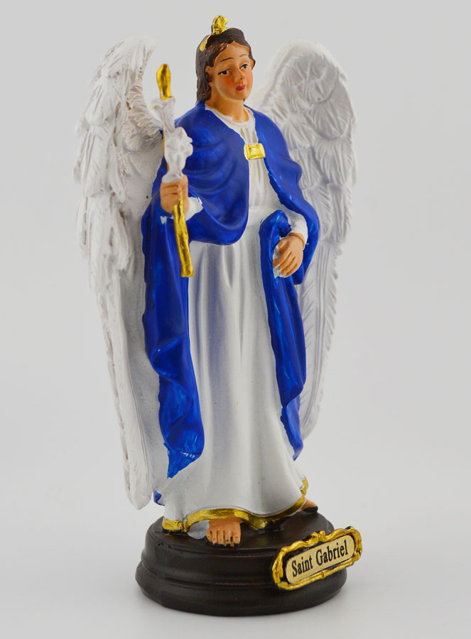 Statue Saint Gabriel Archange - 12 cm (pic 3)
