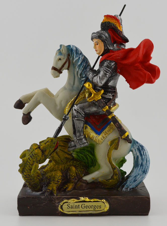 Statue Saint Georges - 12 cm (pic 1)