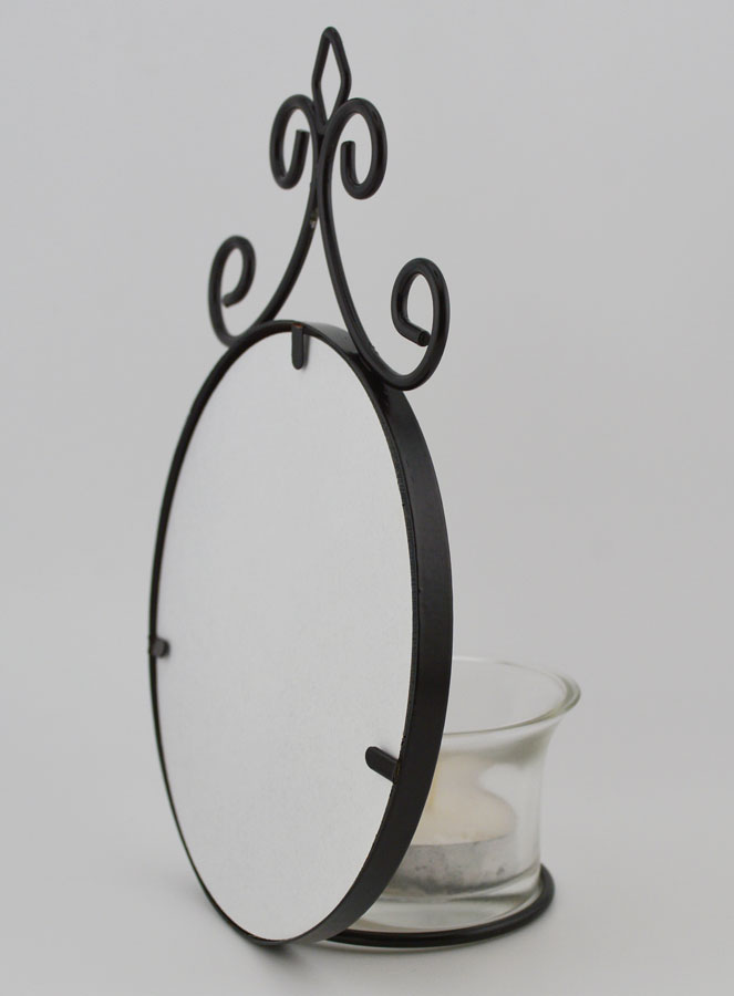 Bougeoir Icône Notre Dame de Lourdes et Basilique - 18 cm (pic 4)