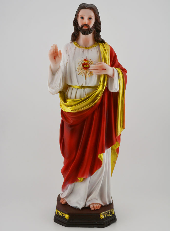 Statue Coeur Sacré de Jésus - Christ - 30 cm (pic 1)