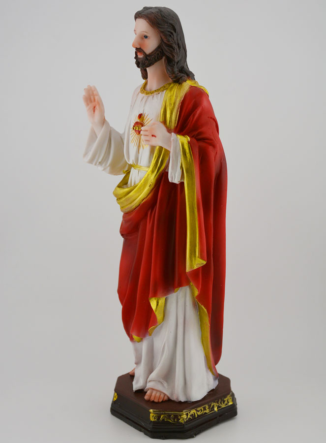 Statue Coeur Sacré de Jésus - Christ - 30 cm (pic 2)
